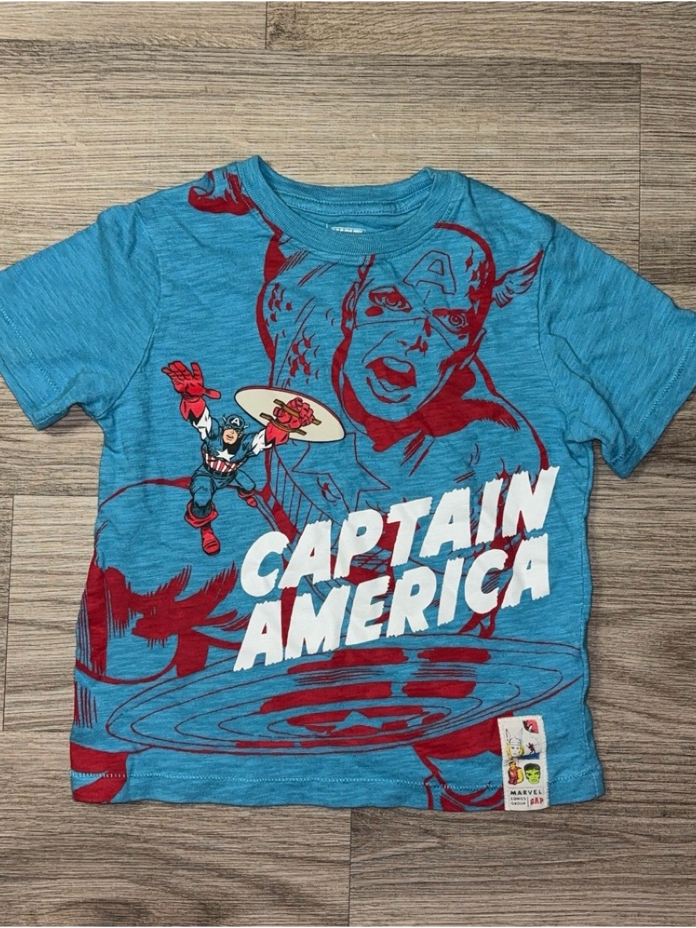 Baby GAP Marvel Graphic Tee - Teal & Red